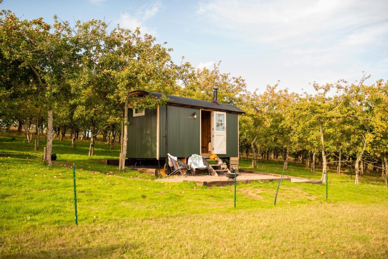 Harrys Hideout - Shepherd'S Huts At Harrys Cottages Pen-y-Clawdd Kültér fotó